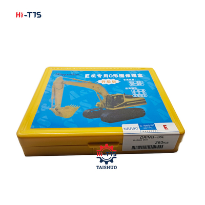 เครื่องขุด E เครื่อง E320 E312 NBR90 ° O-Ring Kit 360pcs O-Ring Box