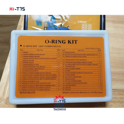 เครื่องขุด O-ring Box 36 Items 353pcs เครื่องขุดสําหรับ Hitachi O-ring Kit