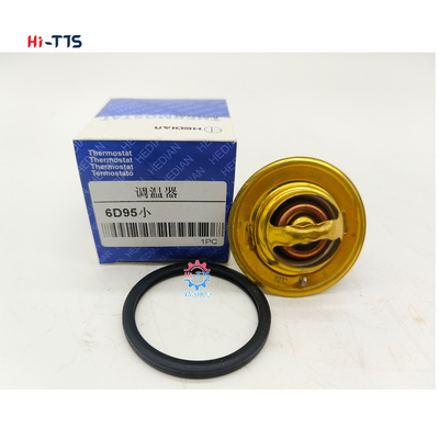 อะไหล่เครื่องยนต์ 6D95 เทอร์โมสแตต 82 °C 600-421-6120 600-421-6110 600-421-6360