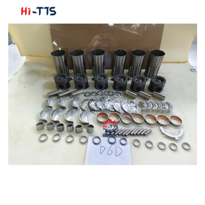 D6D ชุดลายกระบอก 0450-1365 2046-0011 2089-0422 ชุดการสร้างใหม่เครื่องยนต์ สําหรับชิ้นส่วนเครื่องยนต์ดีเซล
