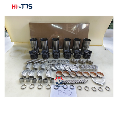 D6D ชุดลายกระบอก 0450-1365 2046-0011 2089-0422 ชุดการสร้างใหม่เครื่องยนต์ สําหรับชิ้นส่วนเครื่องยนต์ดีเซล