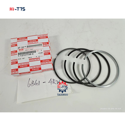 เครื่องขุดเครื่องยนต์พิสตั้นวงแหวน 6BG1 6BG1T 4RV 1-12121146-0 121211460