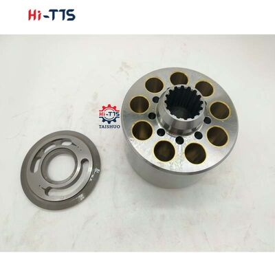 บล็อกกระบอกสูบเครื่องจักรก่อสร้าง Hi-TTS K3V140 พร้อมแผ่นวาล์วสำหรับชิ้นส่วนปั๊มไฮดรอลิก ต้นกำเนิดกวางตุ้ง