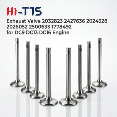 วาล์วออกเครื่องยนต์ดีเซลสําหรับ Scania DC9 DC13 DC16 อะไหล่เครื่องยนต์ดีเซล 2026052 2032823