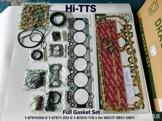 1-87810350-0 1-87811-203-0 1-87810-119-1ชุดซ่อมเครื่องยนต์ครบครันสําหรับ 6BG1T 6BG1 6BD1