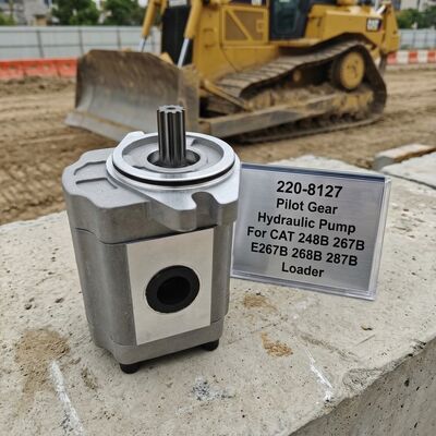 CAT Pilot เกียร์ไฮดรอลิกปั๊ม 220-8127 2208127 สำหรับ Skid Steer Loader 248B 267B E267B 268B 287B เปลี่ยนชิ้นส่วน